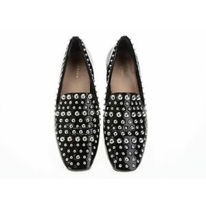 HALOGEN Kaylee Patent Leather Studded Loafers